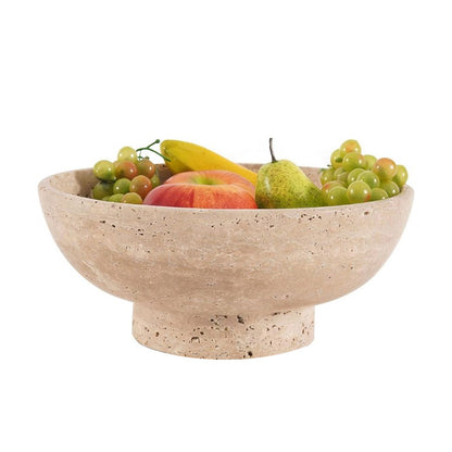 serving bow ,travertine bowl, decorative bowl