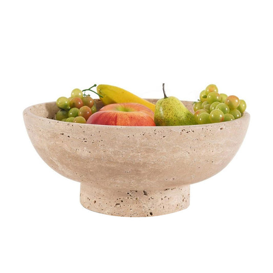 serving bow ,travertine bowl, decorative bowl