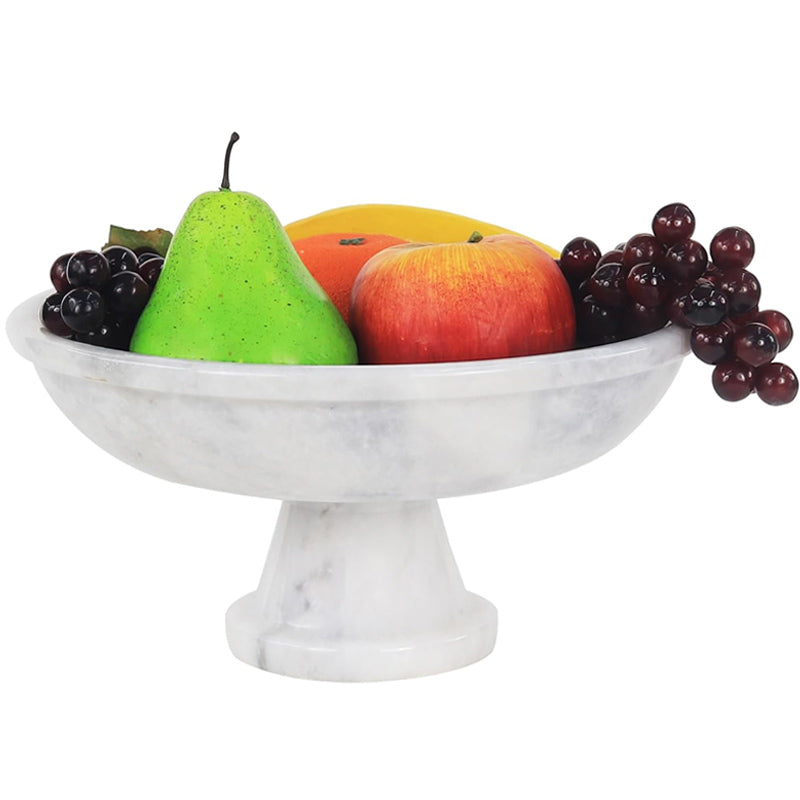 serving bowl , marble fruit bowl , decorative bowl