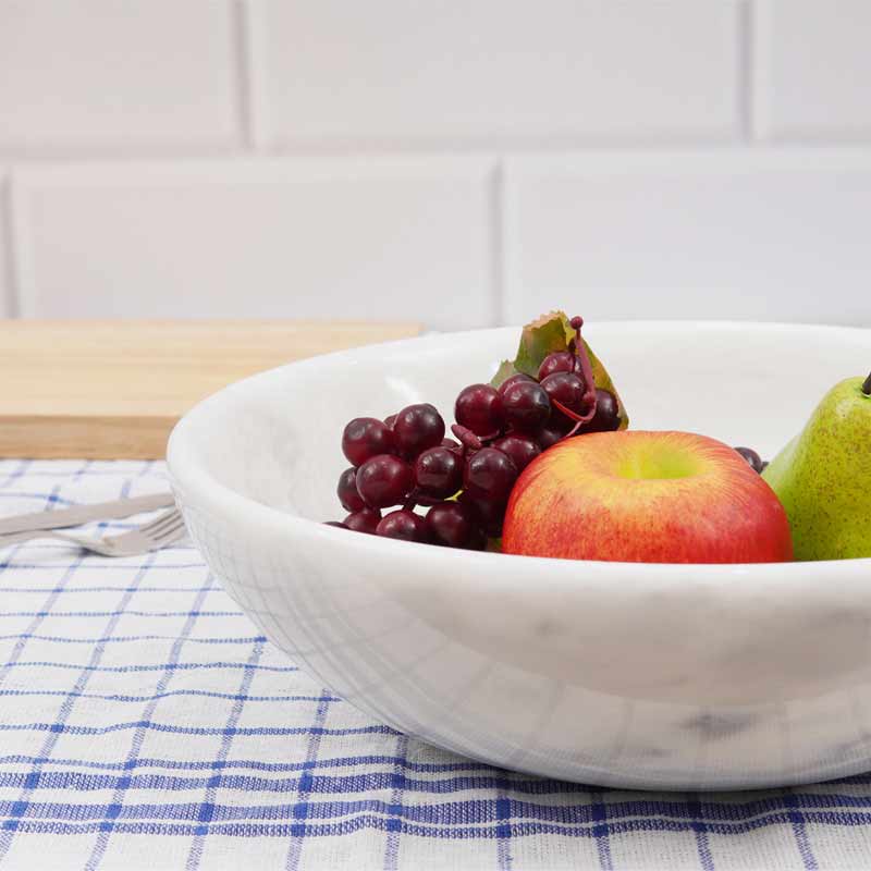 serving bowl, marble fruit bowl , decorative bowl