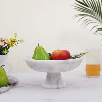 serving bowl , marble fruit bowl , decorative bowl