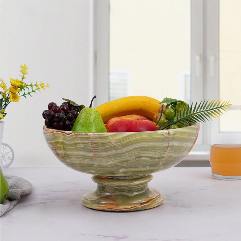 serving bowl, marble fruit bowl , decorative bowl