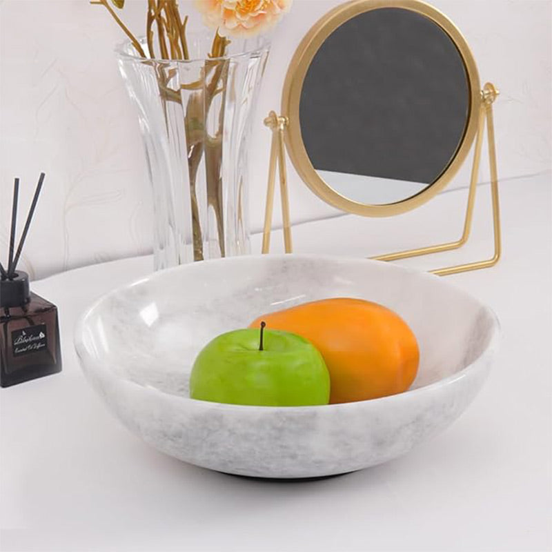 serving bowl, marble fruit bowl , decorative bowl