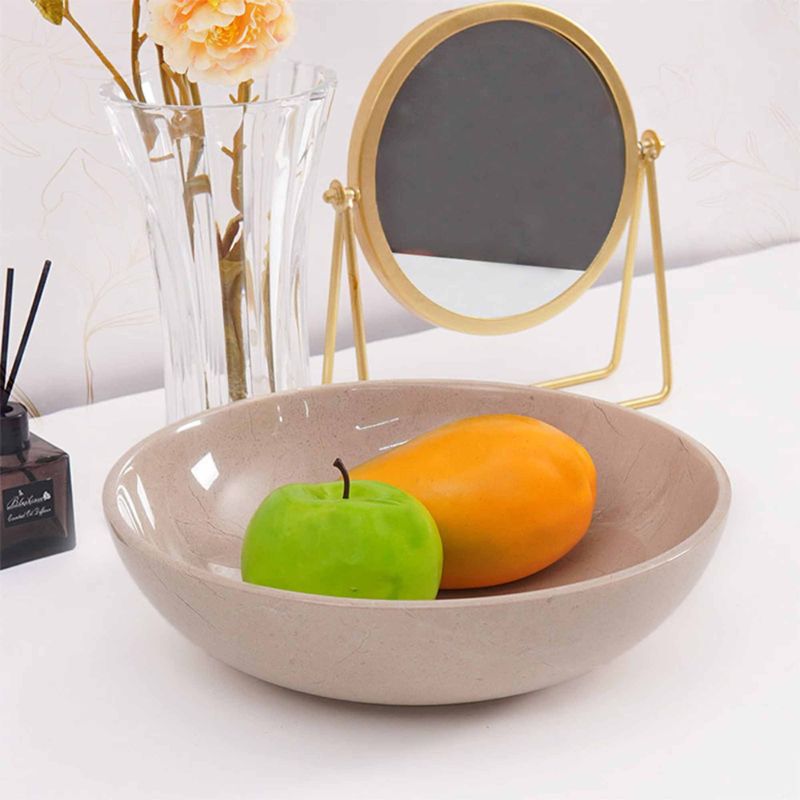 serving bowl, marble fruit bowl , decorative bowl