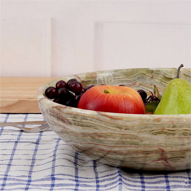 serving bowl, marble fruit bowl , decorative bowl