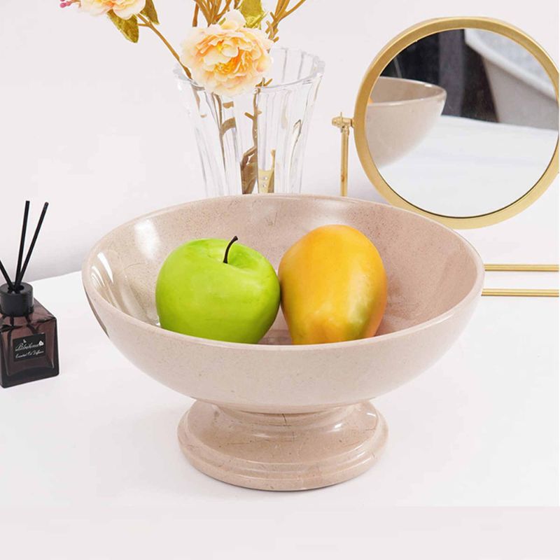 serving bowl, marble fruit bowl , decorative bowl