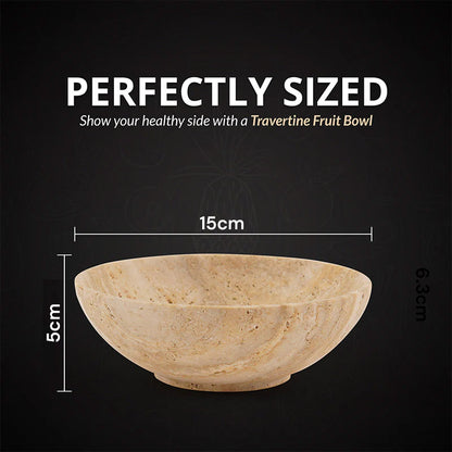serving bowl, travertine bowl, decorative bowl