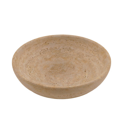 serving bowl, travertine bowl , decorative bowl
